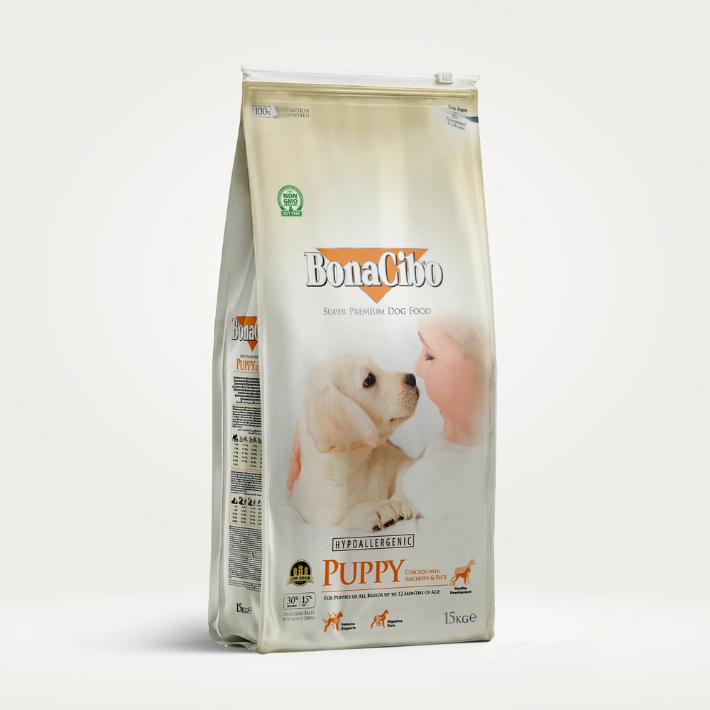 BonaCibo Tavuklu Yavru Köpek Maması 15 kg