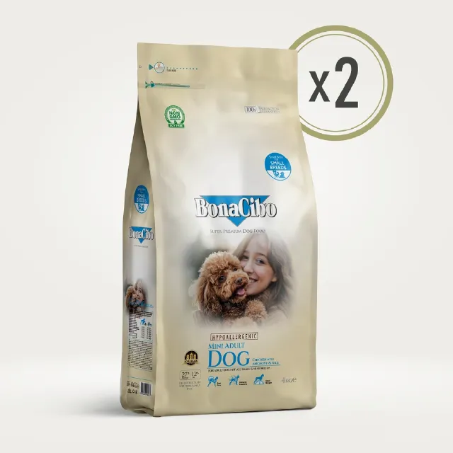 BonaCibo Tavuklu Mini Irk Yetişkin Köpek Maması 4 kg x 2  Adet