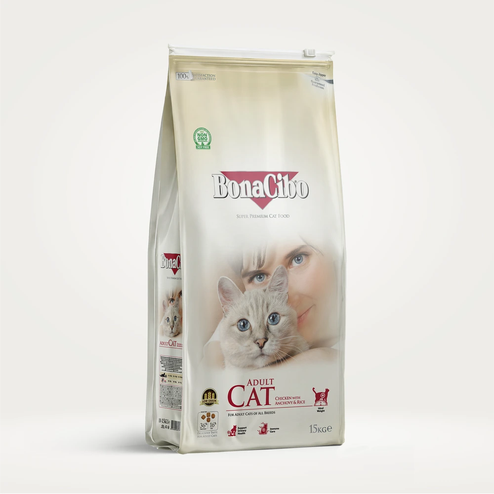 BonaCibo Tavuklu Yetişkin Kedi Maması 15 kg