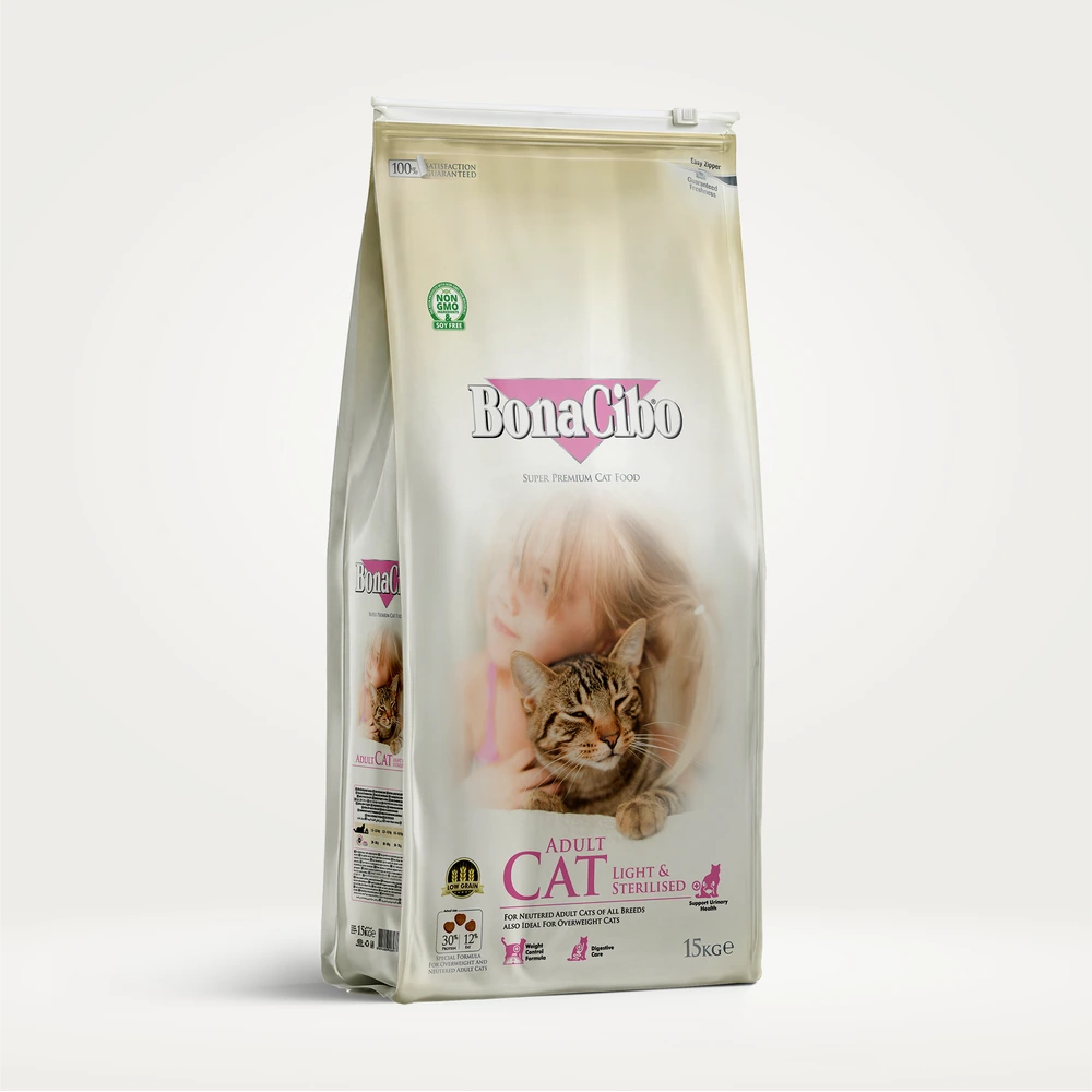 BonaCibo Tavuklu Kısırlaştırılmış Kedi Maması 15 kg  